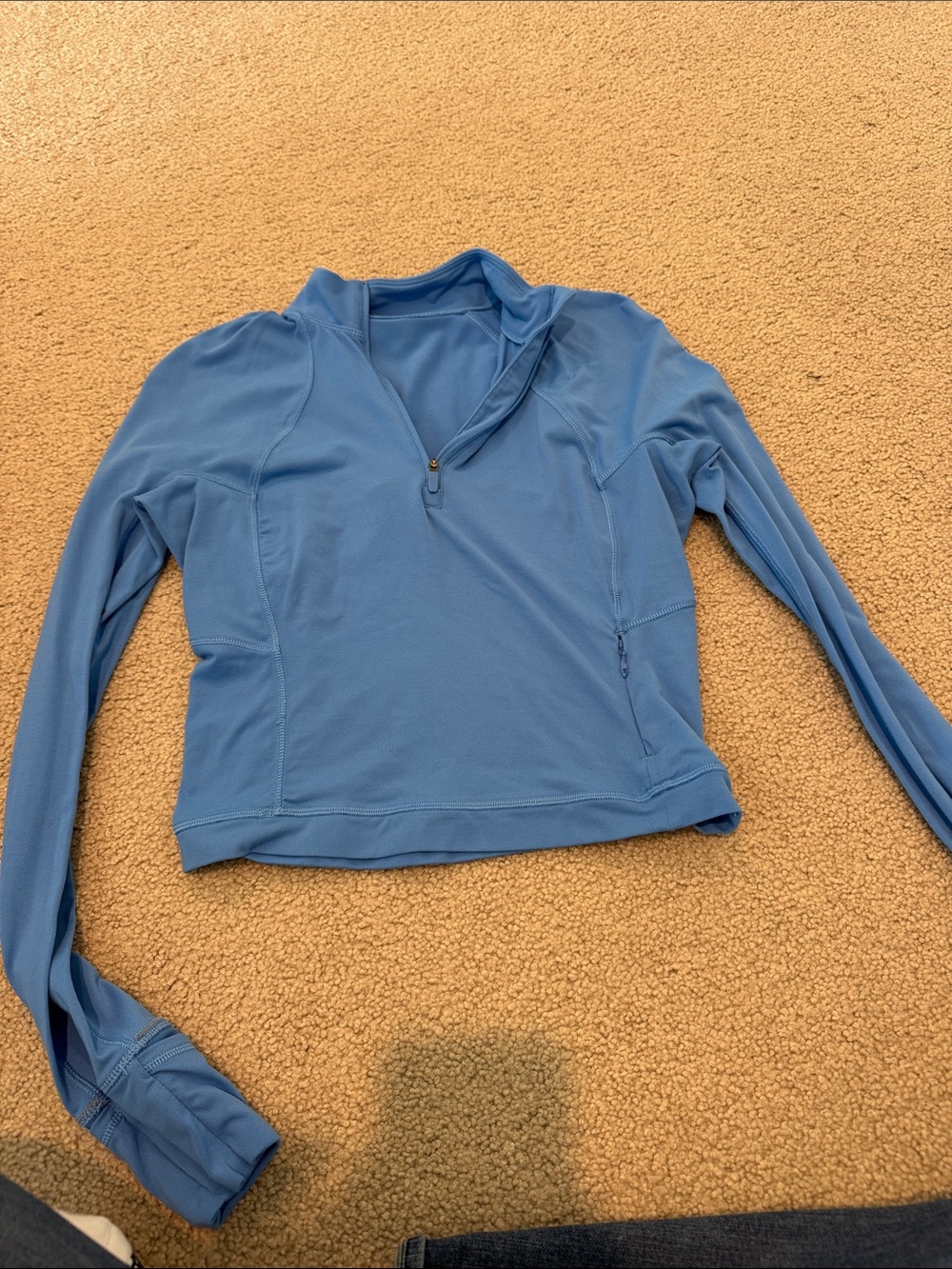 lululemon athletica Blue Half-Zip Pullover Jacket